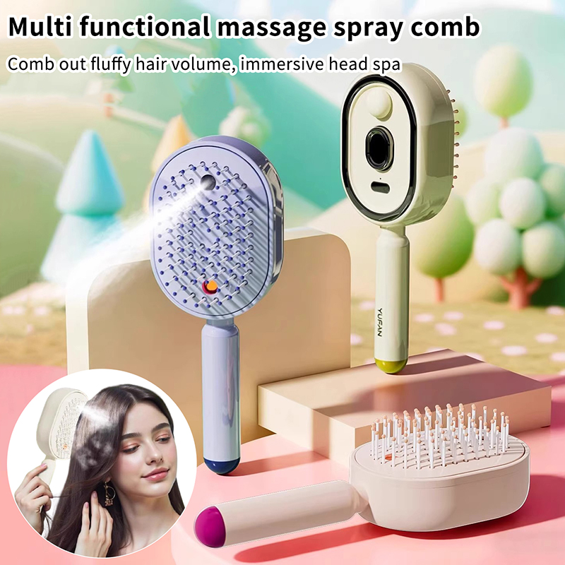 Hair Care Gift - Multifunctional Massage Comb,Electric Spray Air Cushion