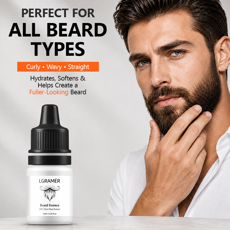 Hair Care Lotion - Men's Beard Growth Serum Nourish Facial