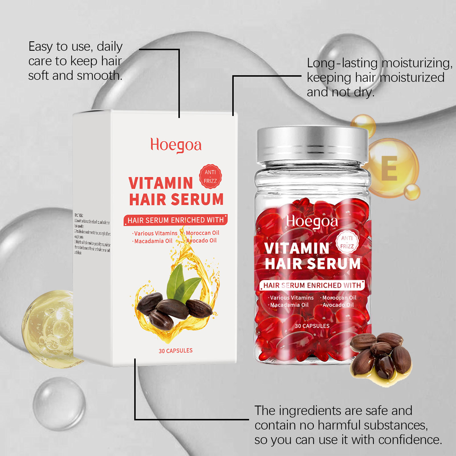 Hair Care Products - Vitamin Hair Care Serum Capsules Increase
