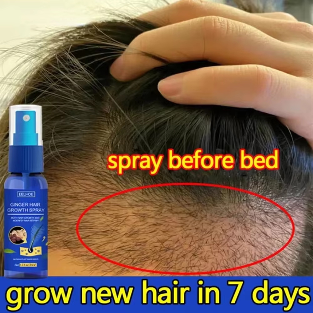 Hair Care With Protein - Fast Ginger Hair Growth Spray Roots