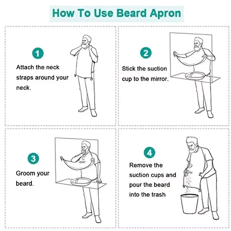 Men's Beard Shaving Apron - Cl - Hair Care Gift review and price