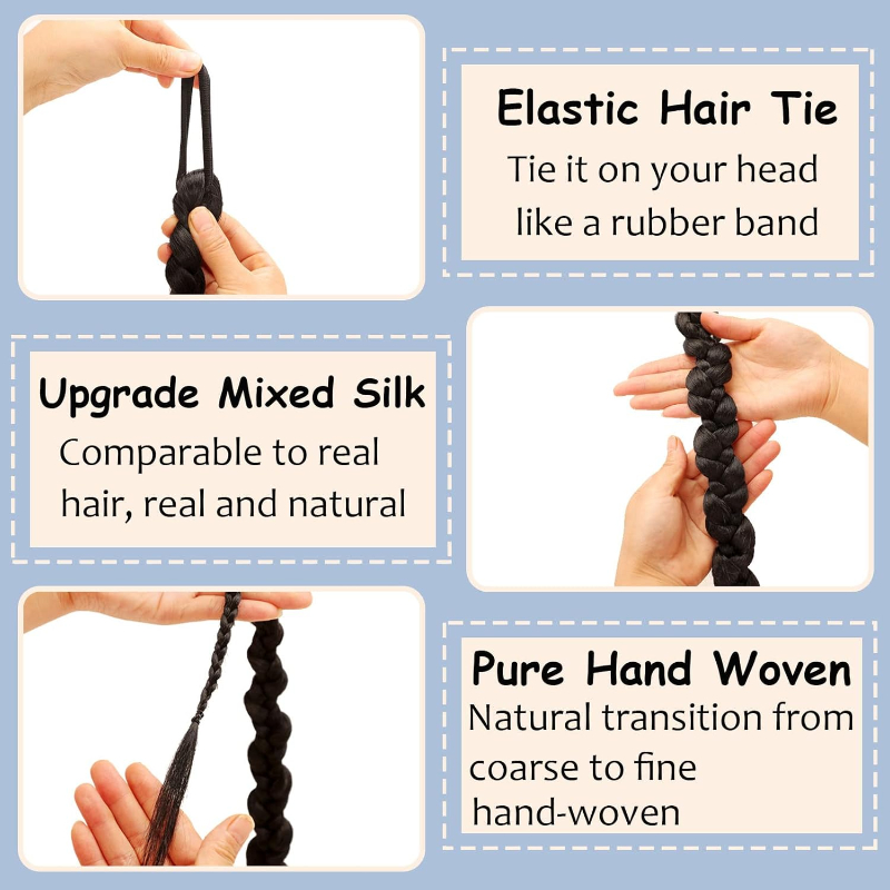 Fashion  Braided Ponytail Hair - Crochet Braiding Hair review and price
