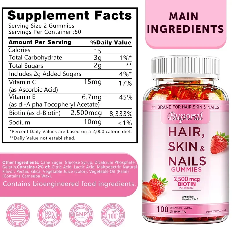 Hair, Skin and Nails Gummies - - Hair Care Gummies review and price