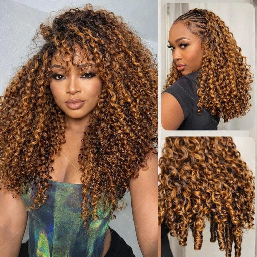 P427 Highlight Burmese Curly F - Crochet Braiding Hair review and price