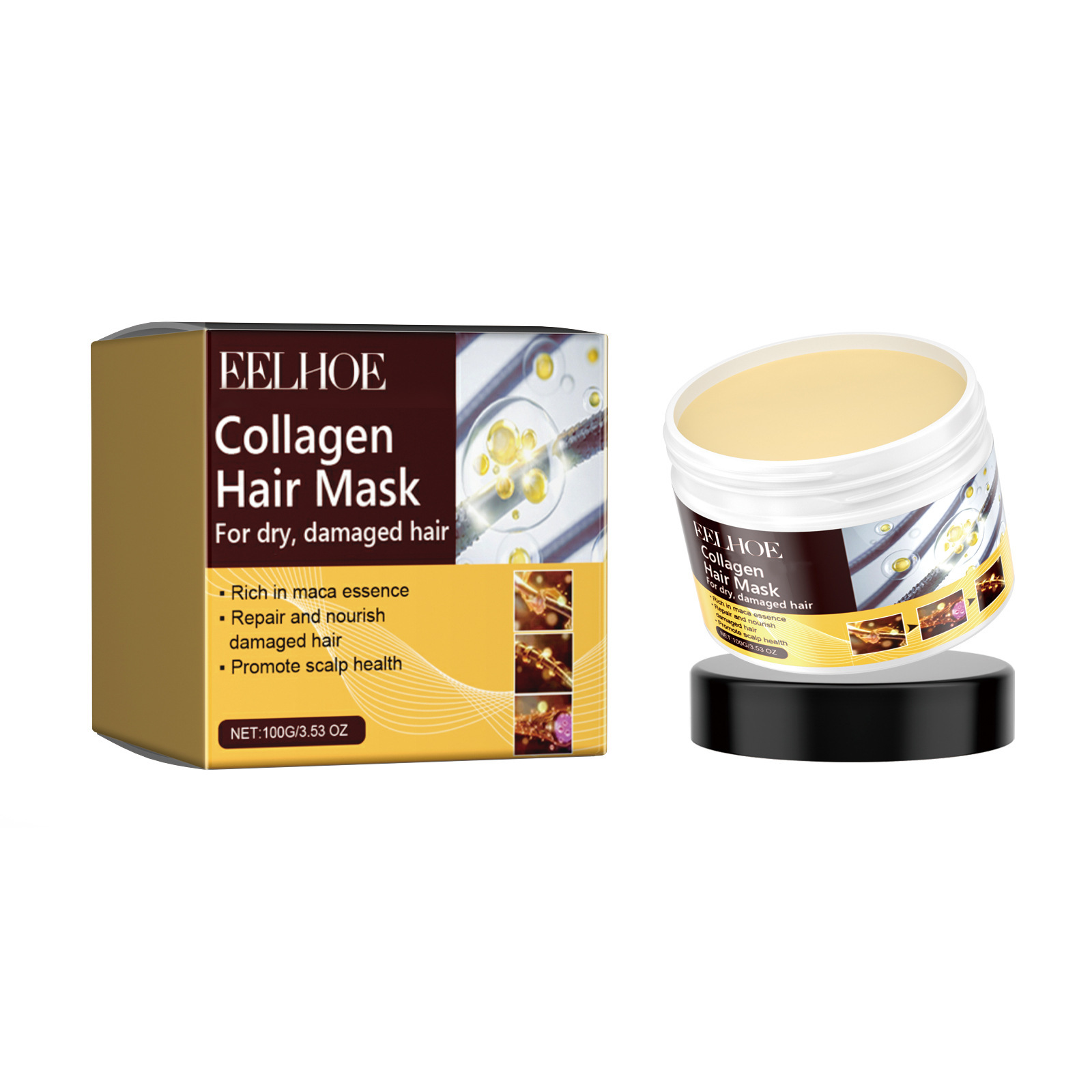 EELHOE Collagen Hair Mask Anti - Hair Care With Protein review and price