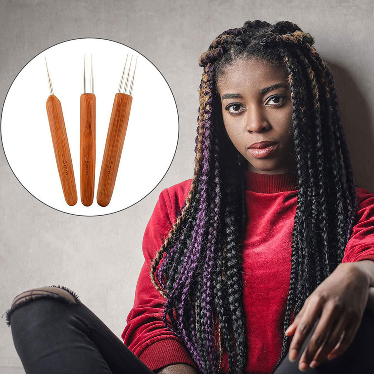 6 pcs 1 Set 0.75Mm Braiding To - Crochet Braiding Hair review and price