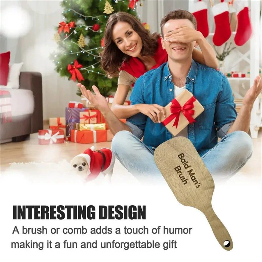 Wooden Comb for Bald Men Funny - Hair Care Gift review and price