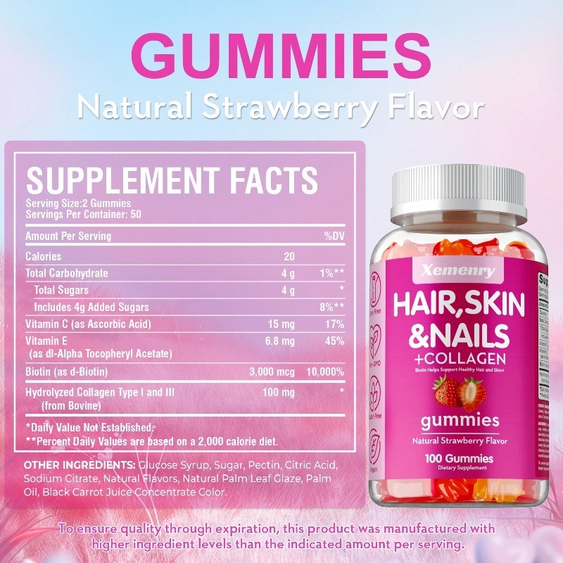 Hair, Skin & Nails Gummies - P - Hair Care Gummies review and price