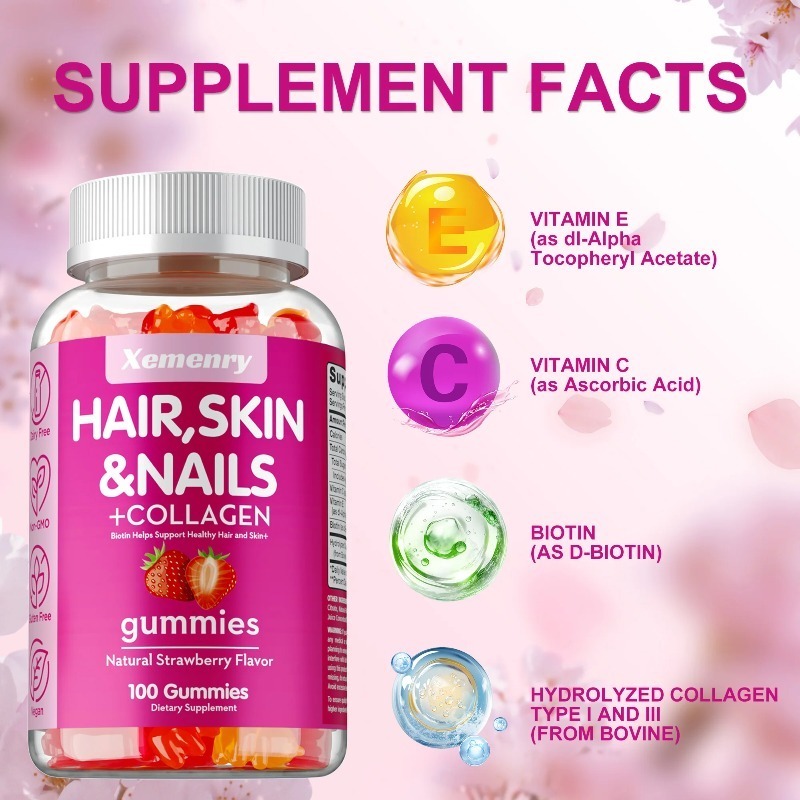 Hair, Skin & Nails Gummies - P - Hair Care Gummies review and price