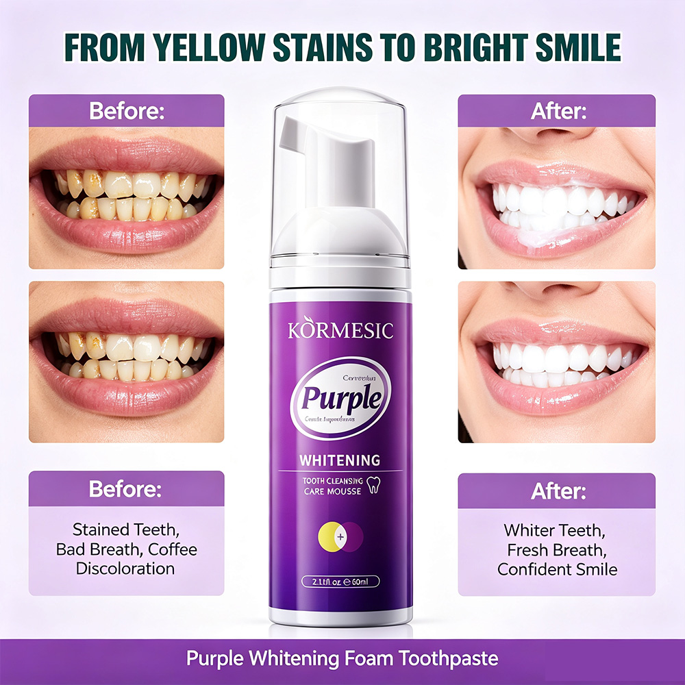 Purple Whitening Tooth Mousse  - Purple Toning Shampoo review and price